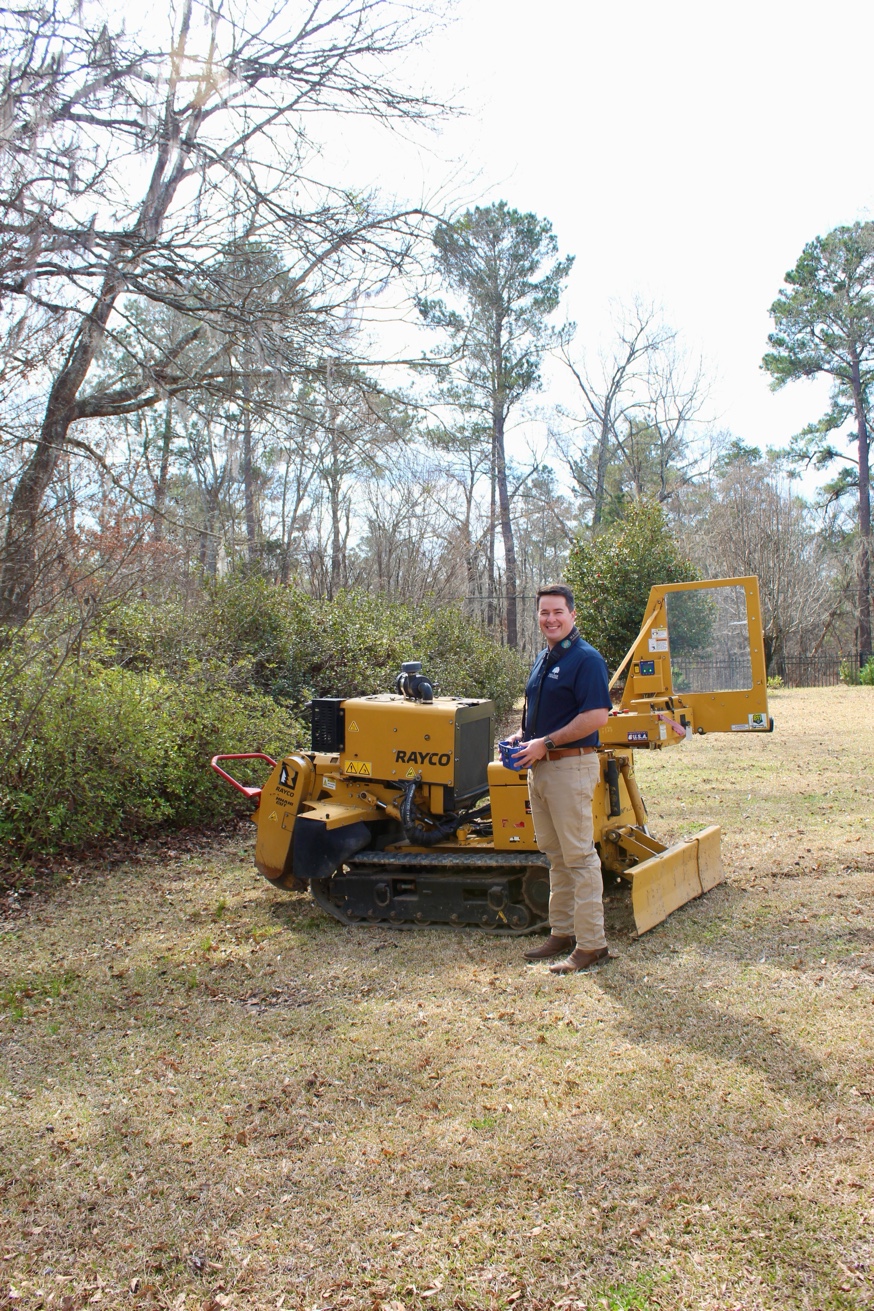 Joey with Rayco grinder